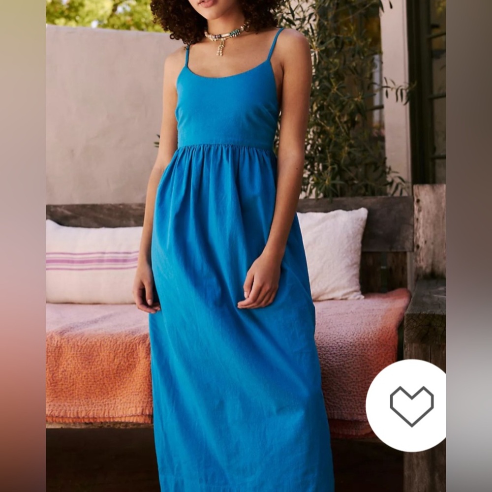 Free People Electric Blue Midi Sundress Sz S